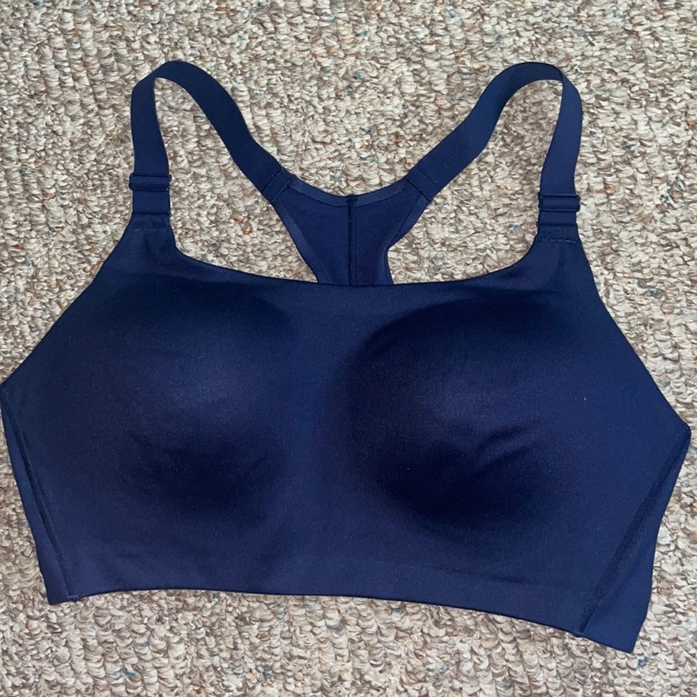 Victoria’s Secret 36DD sports bra womens navy blue on point incredible wireless